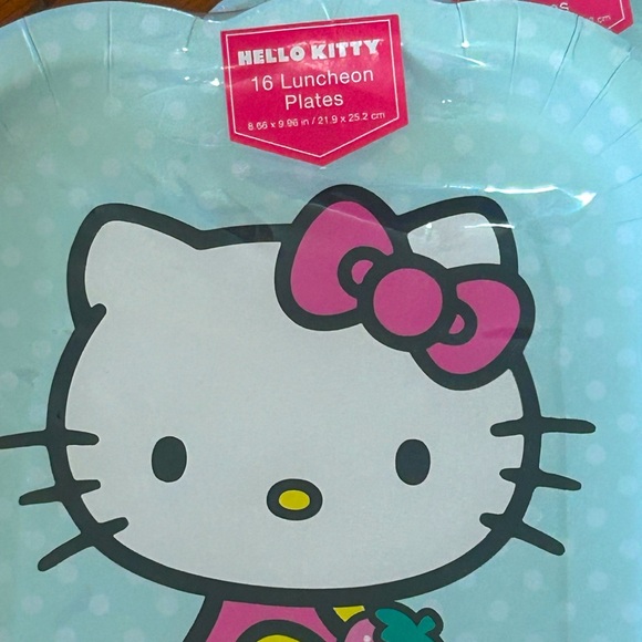 HELLO KITTY Strawberry Lemon Summer Party Tableware Set Plates Napkins - Picture 2 of 6